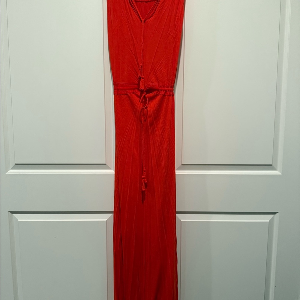 Elegant Red Maxi Dress